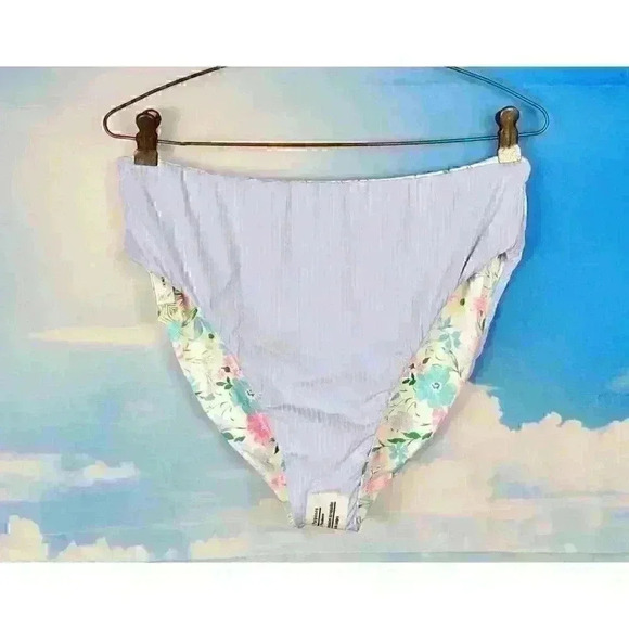 REVERSIBLE High Leg NWT CELEBRITY PINK Womans LINED Swim Bathing suit XL - Picture 3 of 7